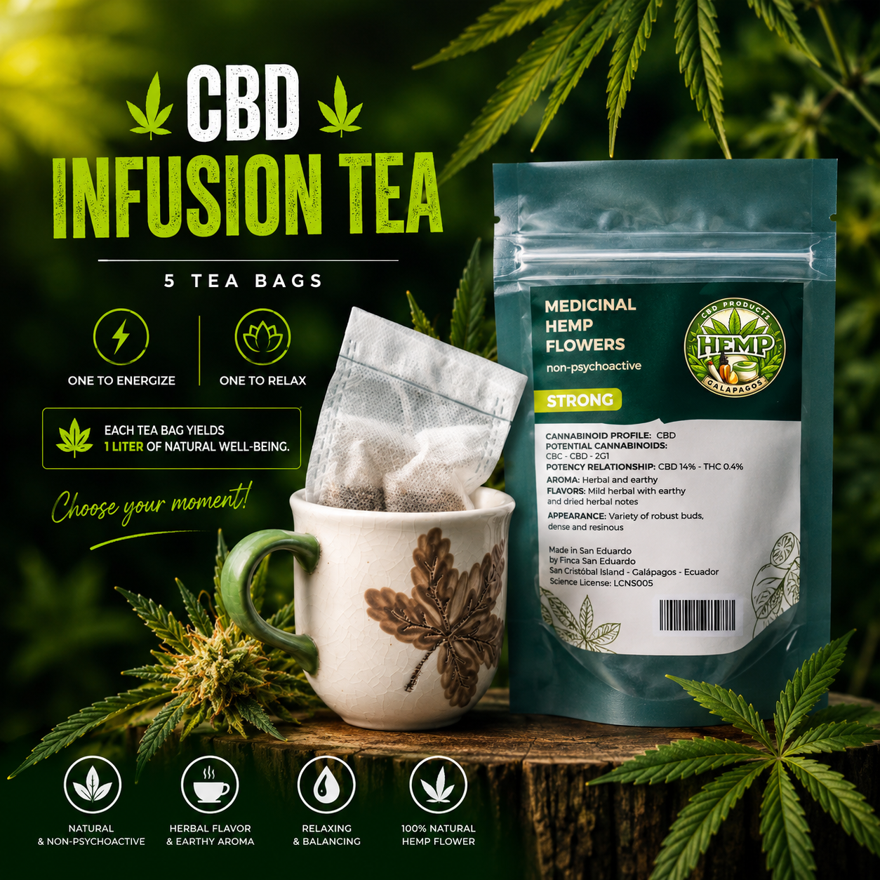 CANNABIS TEA – NATURAL ENERGIZER - Image 2