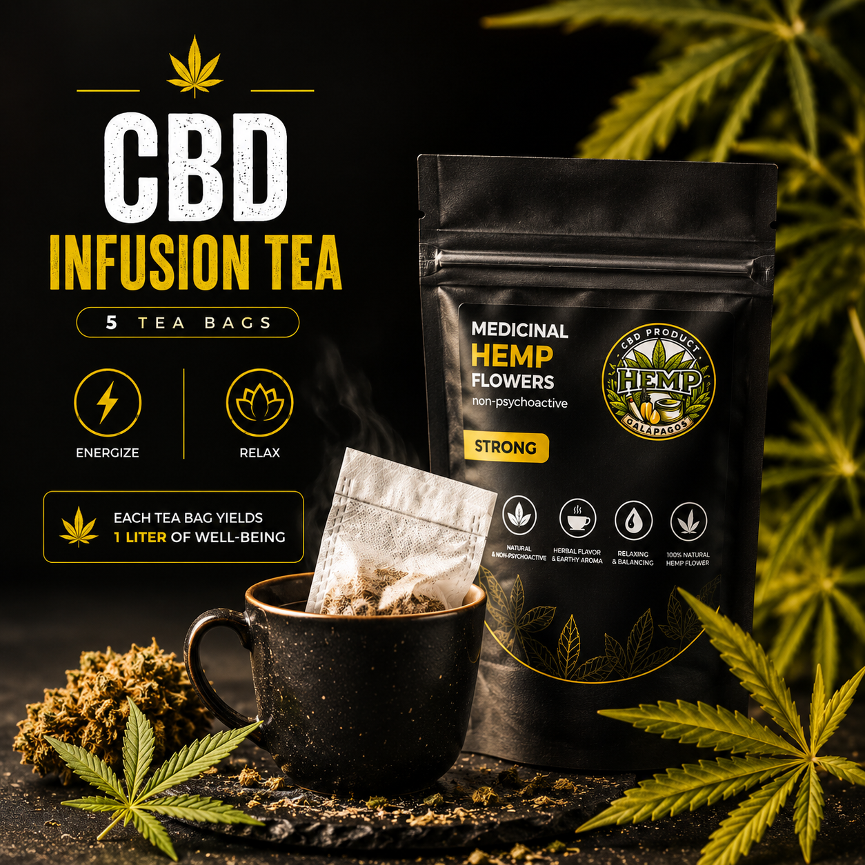 CANNABIS TEA – NATURAL ENERGIZER - Image 3